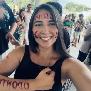 Laura Garlet, que passou em Odontologia na UFSM