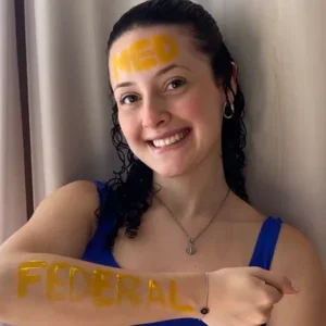 Maria Eduarda Tiepo Guedes, que passou em Medicina na FURG